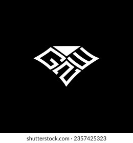 GZW letter logo vector design, GZW simple and modern logo. GZW luxurious alphabet design  