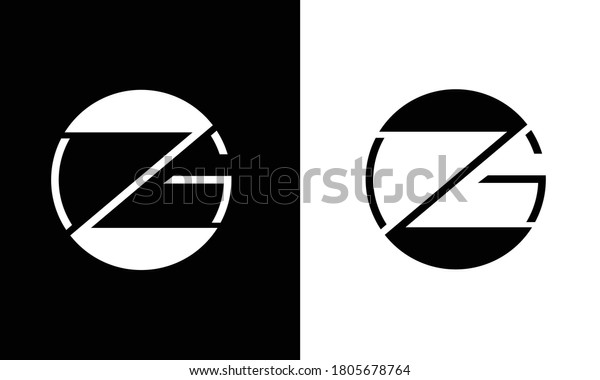 Gzzg G Z Abstract Letters Logo Stock Vector (royalty Free) 1805678764 