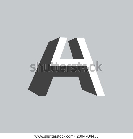 H 4 4 H Abstract initial monogram letter alphabet logo design