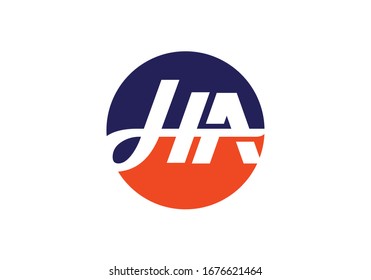 H A, HA Initial Letter Logo design vector template, Graphic Alphabet Symbol for Corporate Business Identity