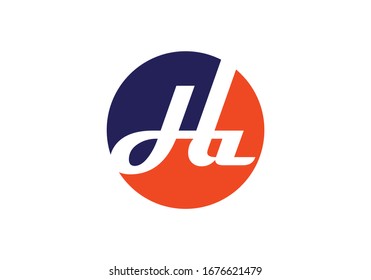 H A, HA Initial Letter Logo design vector template, Graphic Alphabet Symbol for Corporate Business Identity