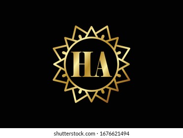 H A, HA Initial Letter Logo design vector template, Graphic Alphabet Symbol for Corporate Business Identity