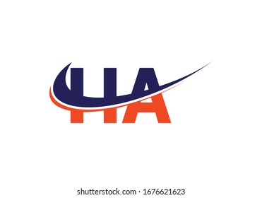 H A, HA Initial Letter Logo design vector template, Graphic Alphabet Symbol for Corporate Business Identity