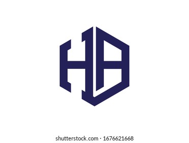 H A, HA Initial Letter Logo design vector template, Graphic Alphabet Symbol for Corporate Business Identity