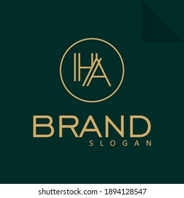 H A, HA Initial Letter Logo design vector template, Graphic Alphabet Symbol for Corporate Business Identity