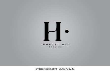 H. , Resumen del diseño inicial del logotipo del alfabeto en monograma