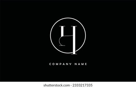 H Letra abstracta monograma con logotipo