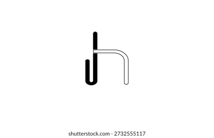 H ABSTRACT LETTER LOGO MONOGRAM