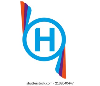 H abstrakte Logo-Vektorvorlage