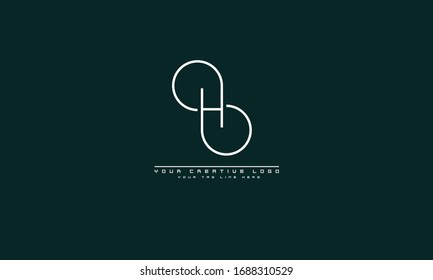 H Abstract Vector Logo Monogram Template