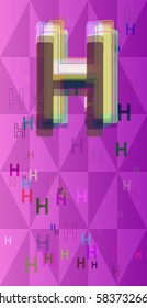 H Alphabet icon idea