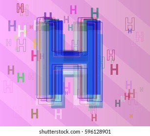 H Alphabet idea icon