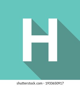 'H' alphabet letter logo icon. Modern line design for corporate identity. EPS 10.