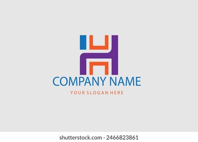 H alphabet letter logo icon. Creative design for company and business