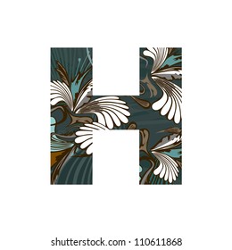 H, in the alphabet set
