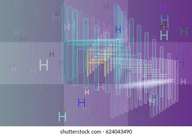 H Alphabet texture idea