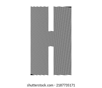 H arc logo design sign vector text symbol illustration text letter template graphic word 