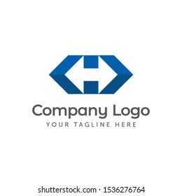 H Arrow Logo Exchange Geometric