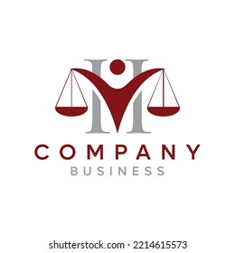  H Attorney and law logo.Modern design.Abstract style.Vector illustration 