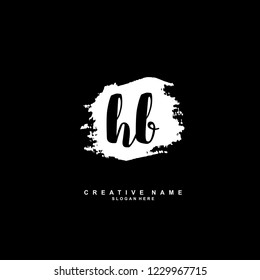H B HB Initial logo template vector