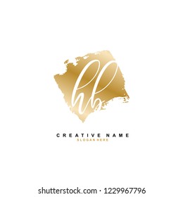 H B HB Initial logo template vector