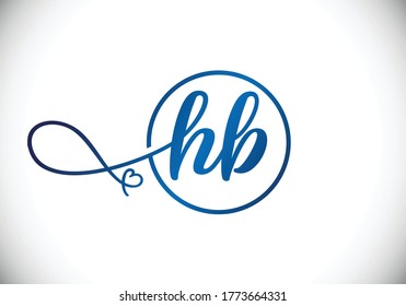 H B Initial Letter Logo design, Graphic Alphabet Symbol for Corporate Business Identity