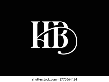 H B Initial Letter Logo design, Graphic Alphabet Symbol for Corporate Business Identity