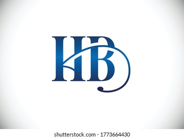 H B Initial Letter Logo design, Graphic Alphabet Symbol for Corporate Business Identity