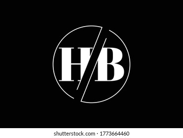 H B Initial Letter Logo design, Graphic Alphabet Symbol for Corporate Business Identity