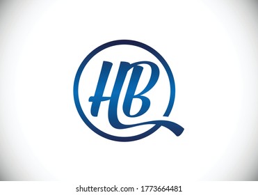H B Initial Letter Logo design, Graphic Alphabet Symbol for Corporate Business Identity