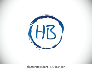 H B Initial Letter Logo design, Graphic Alphabet Symbol for Corporate Business Identity
