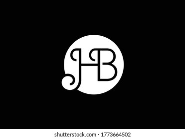 H B Initiallogo-Design, grafisches Alphabet-Symbol für Unternehmensidentität