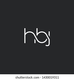 H B J letters Joint logo icon vector for business card and corporate identity.
