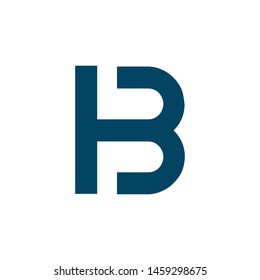 H B letter logo design
