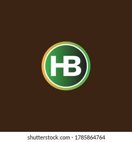 H B letter logo monogram design