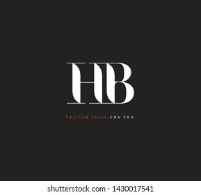 H B letters Joint logo icon vector for business card and corporate identity.