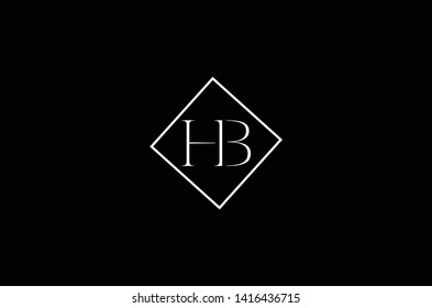 h b logo combination design suitable for a company - Vector