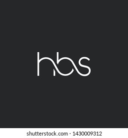 H B S letters Joint logo icon vector for business card and corporate identity.