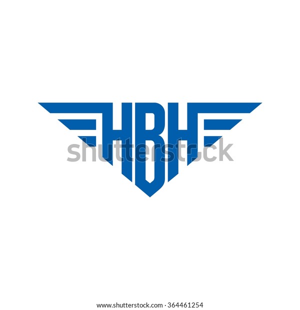 H, B and H with wing logo
vector.
