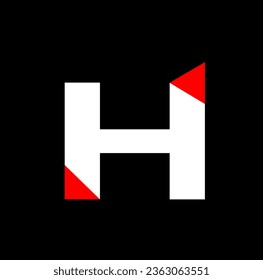 Monograma de tipografía de marca H.