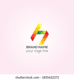 H business vector logo design, H Creative logo design, cooperate logo, Identity design
