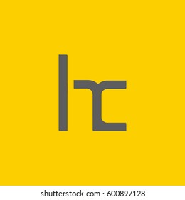 H & C Letter logo design vector element