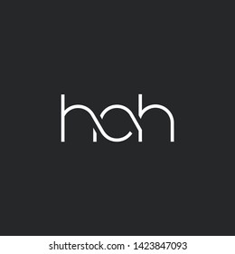 H C H letters Joint logo icon vector for business card and corporate identity.