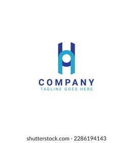 h company logo design vector
