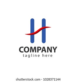 H Company Logo Vector Template Design