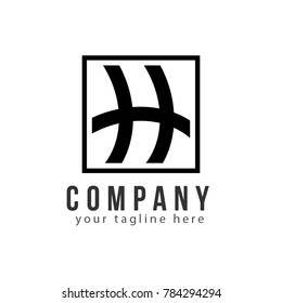 H Company Logo Vector Template Design