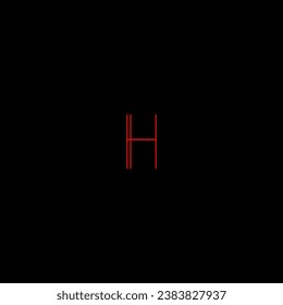 H creative modern letters logo design template