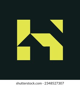 H creative and modern vector logo design