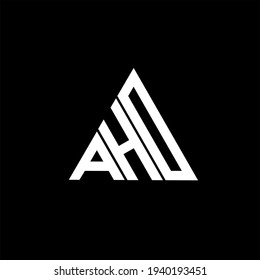 A H D letter logo vector design on white color background. ahd icon