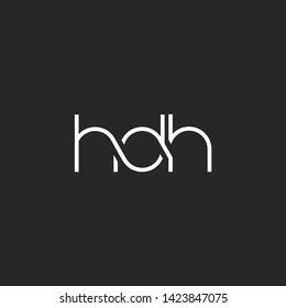 H D H letters Joint logo icon vector for business card and corporate identity.